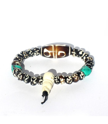 Pulsera palo de rosa turquesa coral